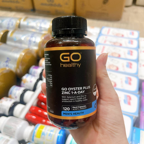 Viên Uống Tinh Chất Hàu GO Healthy Oyster Plus Zinc 1-A-Day Úc, 120 Viên mẫu mới 10/27