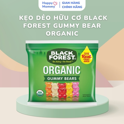 (Gói lẻ) Kẹo dẻo hữu cơ Black Forest Gummy Bear Organic 1.47kg (65 Gói)