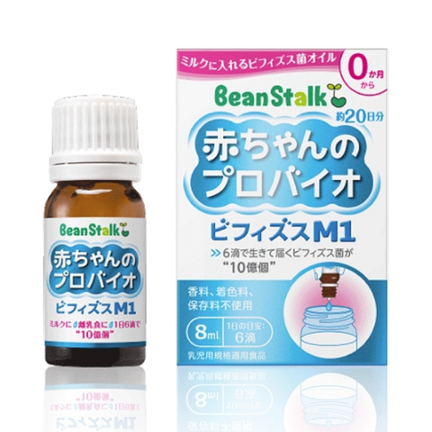 Men Vi Sinh Beanstalk Probiotic M1 Dùng Cho Trẻ Từ Sơ Sinh, 8ml (0M+)