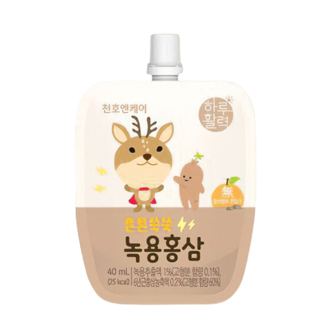 Nước Hồng Sâm Lộc Nhung Hưu Chunho Cho Bé, Gói 40ML (2-10Y)