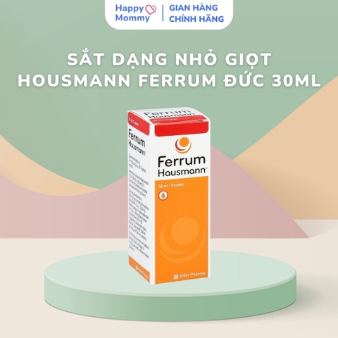 Sắt Polymaltose Dạng Nhỏ Giọt Housmann Ferrum Đức 50mg/ml, Lọ 30ml