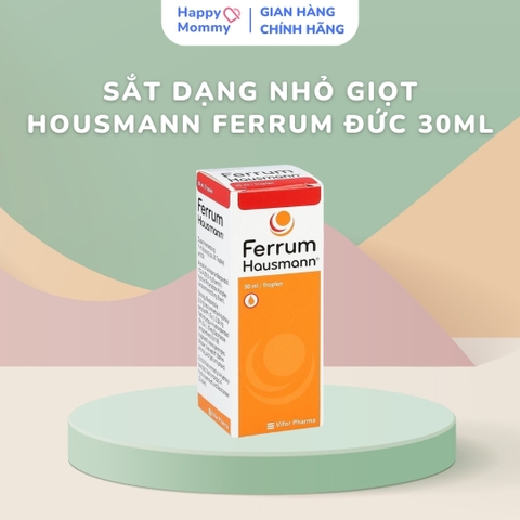 Sắt Polymaltose Dạng Nhỏ Giọt Housmann Ferrum nội địa Đức, 30ml (0m+)