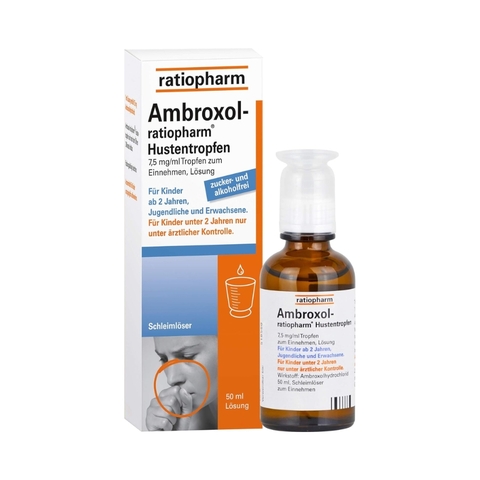 Siro Ho Đờm Ratiopharm Ambroxol Đức (0M+)