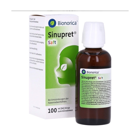 Siro Thảo Dược Trị Viêm Mũi, Xoang Bionorica Sinuspret Saft Đức, 100ml (2Y+)