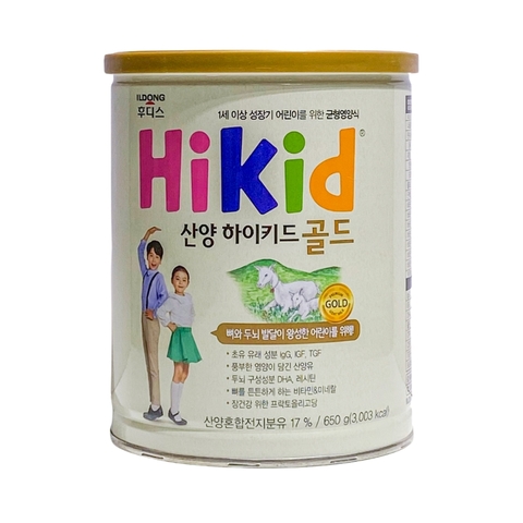 Sữa Bột Dê Non Hikid Hàn Quốc, 650G (3Y+)