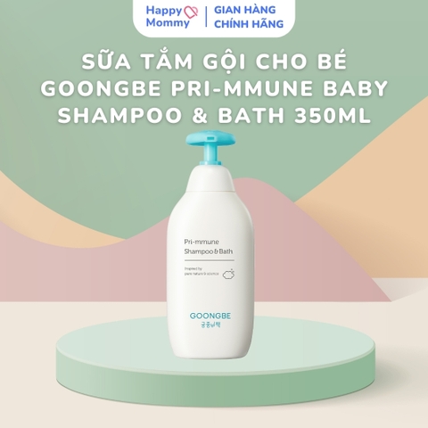 Sữa Tắm Gội Cho Bé Goongbe Pri-mmune Baby Shampoo & Bath 350ml