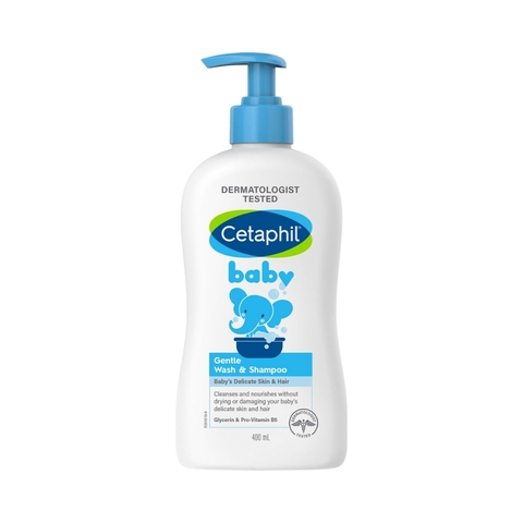 Sữa Tắm Gội Toàn Thân Cho Bé Sơ Sinh Cetaphil Baby Úc, 400ML (0M+)