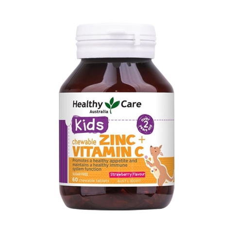 Viên Nhai Bổ Sung Kẽm Và Vitamin C Healthy Care, 60 Viên