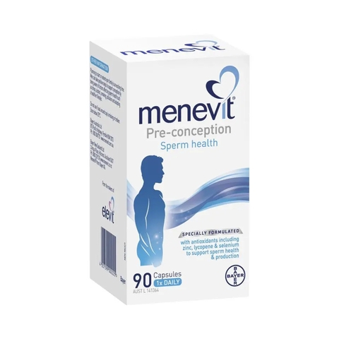 Viên Uống Tăng Cường Tinh Trùng Cho Nam Menevit Pre-conception Sperm Health, 90 Viên