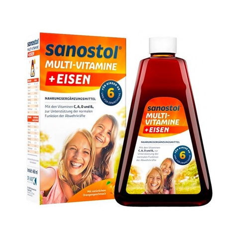 Vitamin Tổng Hợp Và Sắt Sanostol Plus Eisen Số 6 Nội Địa Đức (6Y+)
