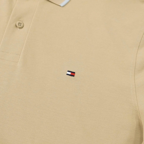 Áo Polo Tommy Hilfiger Performance Pique Reg Tipped / Sandalwood