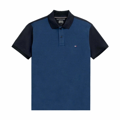 Áo Polo Tommy Hilfiger Performance Oxf Pique Reg Block - Blue