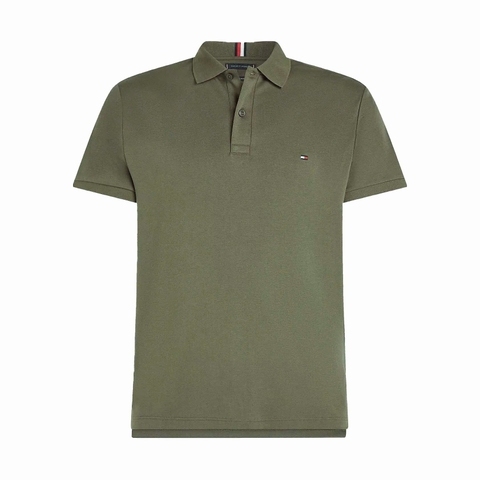 Polo Tommy Hilfiger Liquid Cotton Essential Reg Logo Army Green
