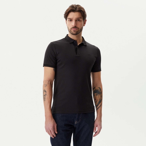 Áo Polo Calvin Klein Liquid Touch Texture Collar / Black