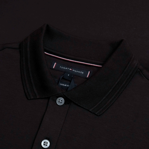 Áo Polo Tommy Hilfiger Luxury Interlock Reg / Black