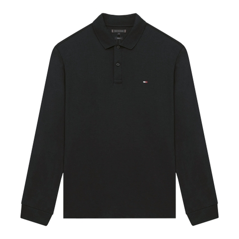 Áo Polo Tommy Hilfiger M L/S Liquid Cotton Reg / Black
