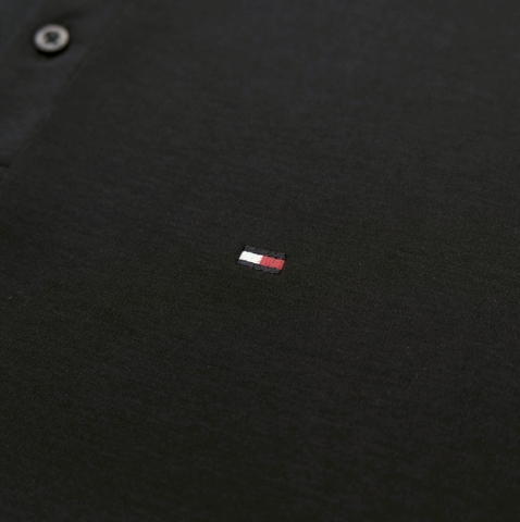 Áo Polo Tommy Hilfiger M L/S Liquid Cotton Reg / Black