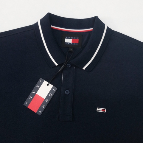 Áo Polo Tommy Jeans Tipping Dark Night Navy
