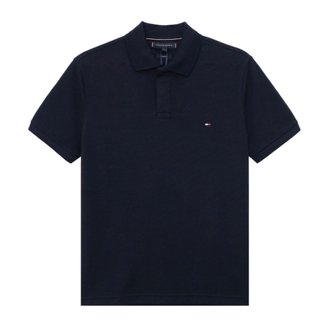 Áo Polo Tommy Hilfiger Bubble Stitch Reg / Navy