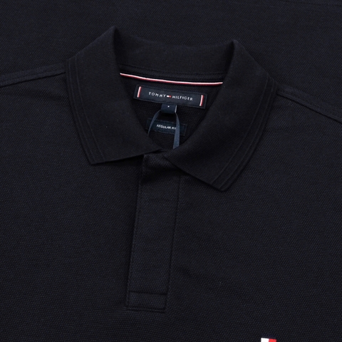 Áo Polo Tommy Hilfiger Bubble Stitch Reg / Navy