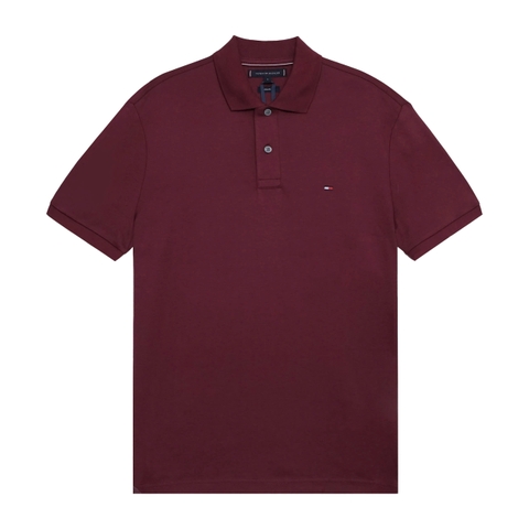 Áo Polo Tommy Hifiger Liquid Cotton Reg Seasonal / Deep Rouge