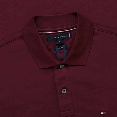 Áo Polo Tommy Hifiger Liquid Cotton Reg Seasonal / Deep Rouge