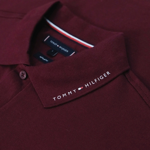 Áo Polo Tommy Hilfiger M TM FLG Tip Reg / Deep Rouge