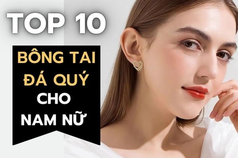Top 10 bông tai đá quý siêu sang chảnh với giá thành hợp lí
