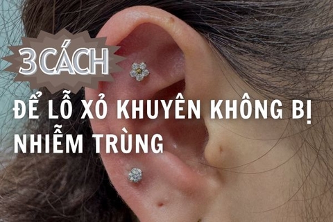 Cách để lỗ xỏ khuyên bị nhiễm trùng không xảy ra