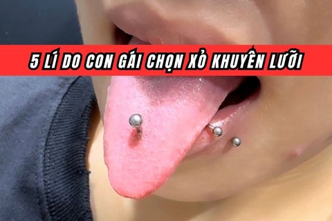 Con gái xỏ khuyên lưỡi để làm gì? Bật mí 5 mục đích