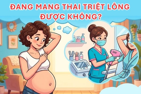 Đang mang thai triệt lông được không?