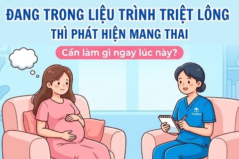 Đang trong liệu trình triệt lông thì phát hiện mang thai, cần làm gì?