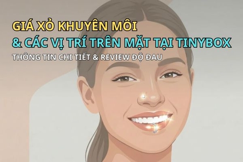 Giá xỏ khuyên môi, trên mặt TinyBox: Kèm hình ảnh, Reivew độ đau