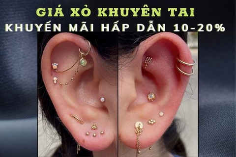 Giá xỏ khuyên tai TinyBox - Khuyến mãi 2024