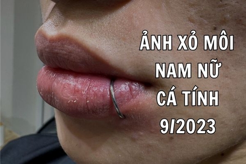 Hình ảnh xỏ khuyên môi nam và nữ tại TinyBox - 9/2023