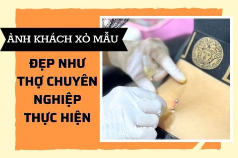 Ảnh khách xỏ mẫu chuẩn xác tháng 6/2023 tại TinyBox