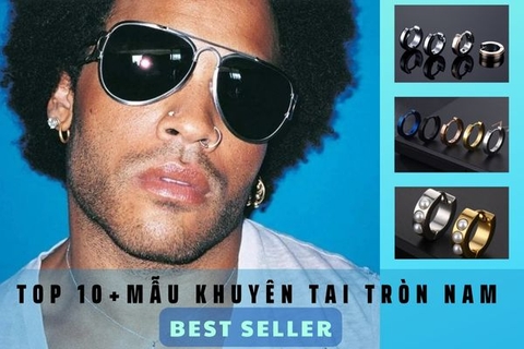 Top 10+ mẫu khuyên tai tròn nam BEST SELLER hiện nay