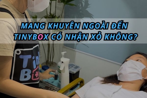 Mang khuyên ngoài đến TinyBox xỏ khuyên được không?