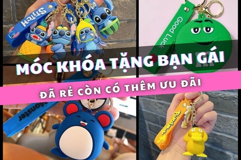 Móc khóa dễ thương làm quà tặng cho bạn gái 2023