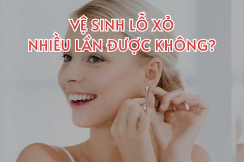 Một ngày vệ sinh lỗ xỏ khuyên nhiều lần được không?