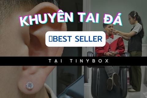 Kho ảnh nam xỏ khuyên tai - Mẫu đá Best seller 10/2023