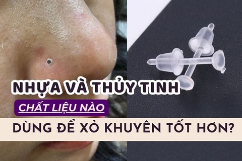 Nhựa và thủy tinh chất liệu nào dùng để xỏ khuyên tốt hơn?