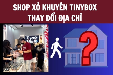 Shop xỏ khuyên TinyBox thay đổi địa chỉ