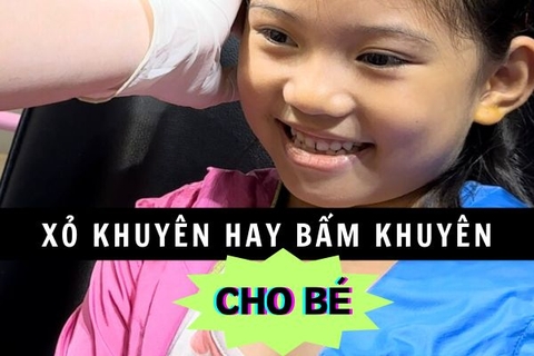 Tại sao nên chọn xỏ khuyên tai cho bé thay vì bấm bằng súng?