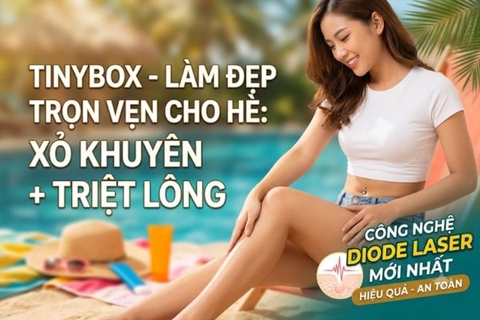 TinyBox - Làm đẹp trọn vẹn cho hè: Xỏ khuyên + Triệt lông