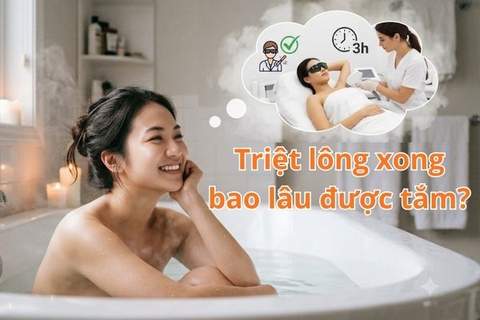 Triệt lông xong bao lâu được tắm? 4 lưu ý cần biết