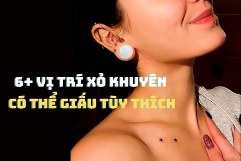 Top 6+ vị trí xỏ khuyên có thể giấu và ứng biến tùy thích