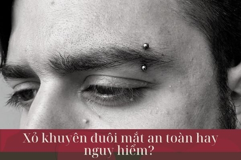 Xỏ khuyên đuôi mắt an toàn không? Tất tần tật về xỏ khuyên đuôi mắt