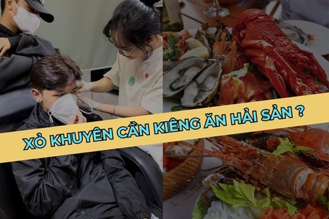 Xỏ khuyên tai ăn hải sản được không? Bác sĩ chia sẻ