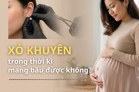 Xỏ khuyên trong thời kì mang bầu được không?